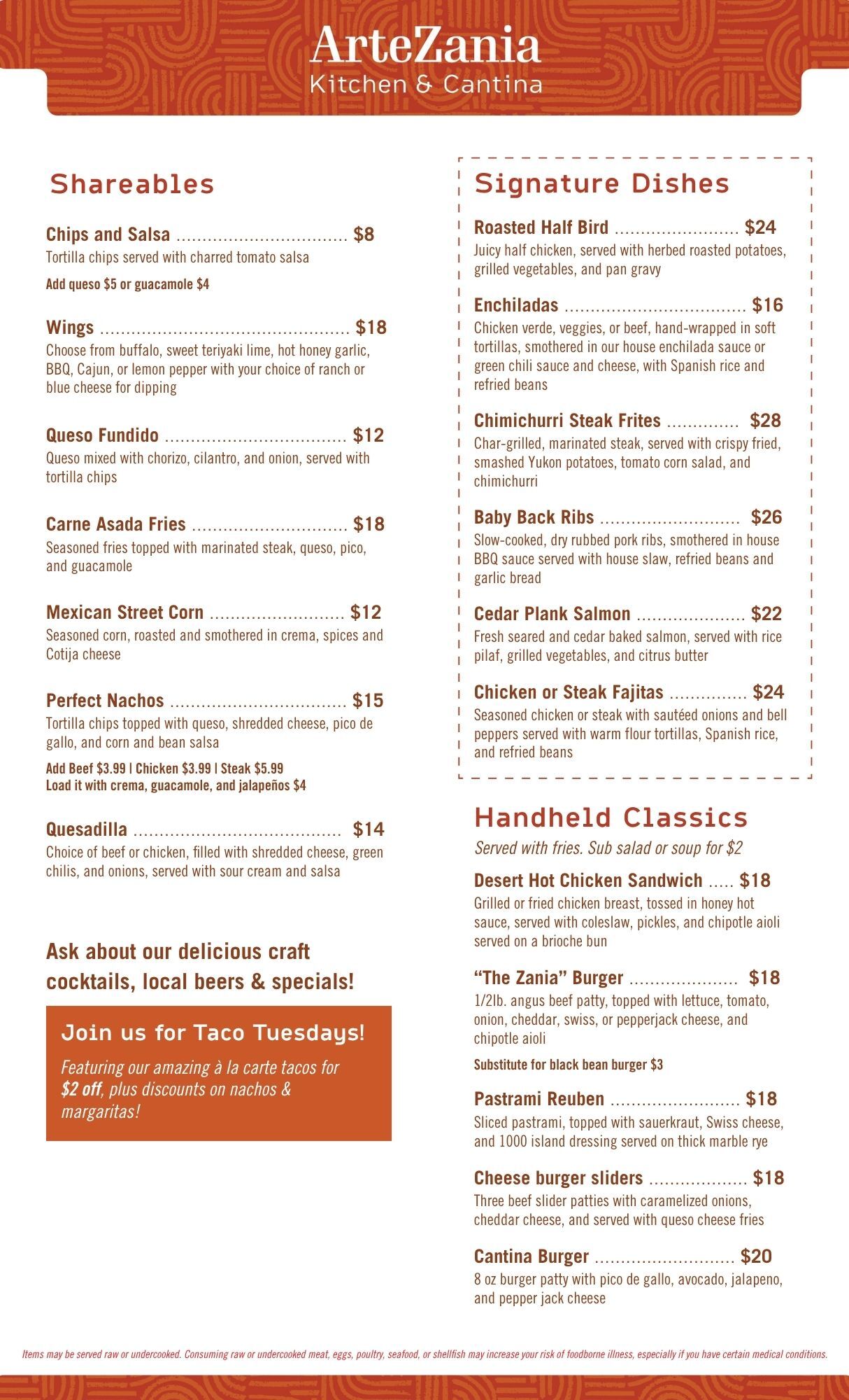 Lunch & Dinner Menu